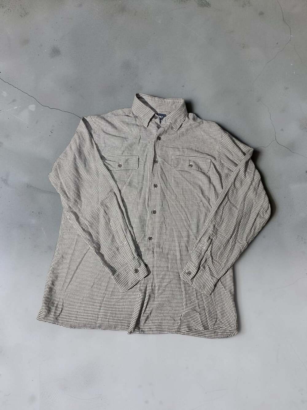 Polo Golf Ralph Lauren Benford Size M Houndstooth Long Sleeve Shirt